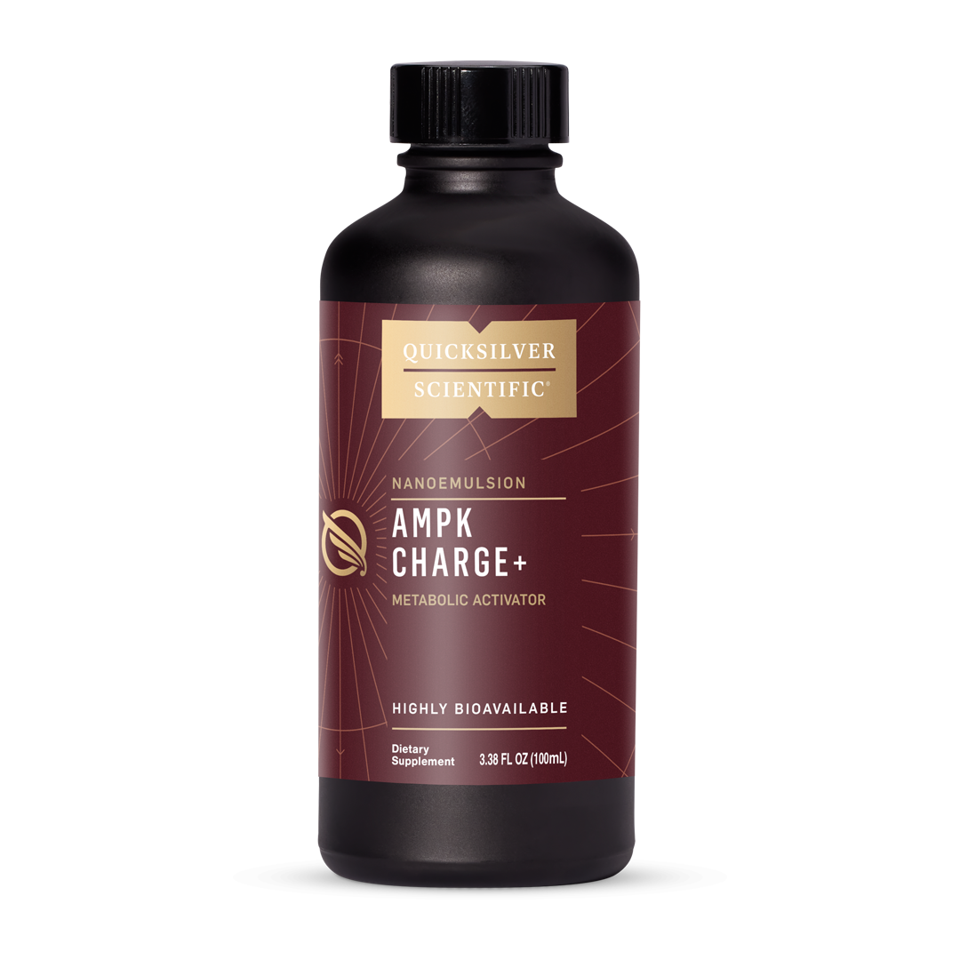 Quicksilver Scientific Nanoemulsion A M P K Charge+ Metabolic Activator Highly Bioavailable Dietary Supplement