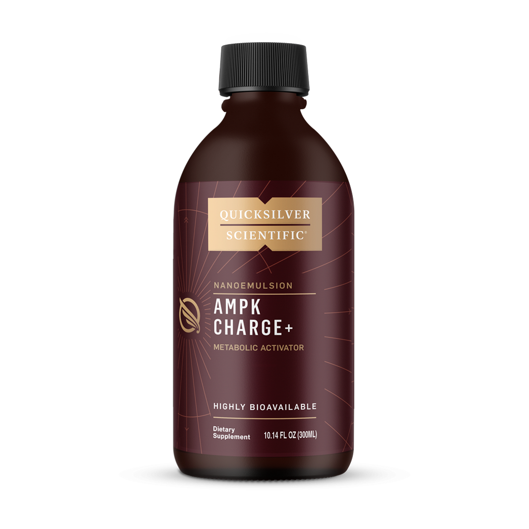 Quicksilver Scientific Nanoemulsion A M P K Charge+ Metabolic Activator Highly Bioavailable Dietary Supplement