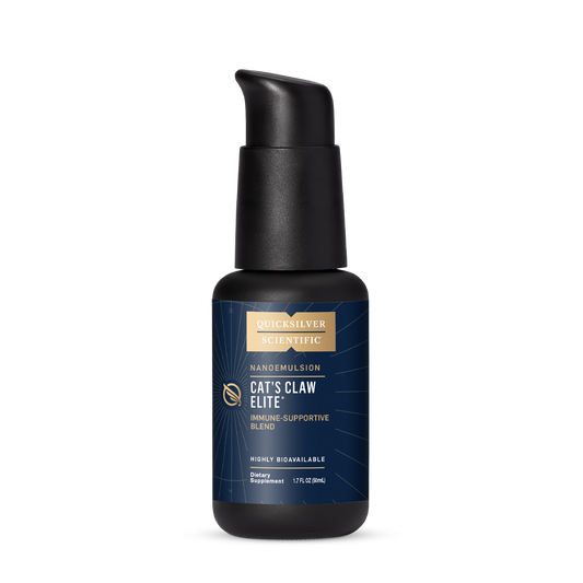Quicksilver Scientific Nanoemulsion Cat's Claw Elite Immune-Supportive Blend Highly Bioavailable Dietary Supplement 1.7 FL OZ (50mL)