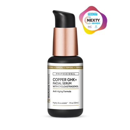 Hormone-Free Copper GHK+ Facial Serum with Cycloastragenol Hormone-Free Copper GHK+ Facial Serum with Cycloastragenol