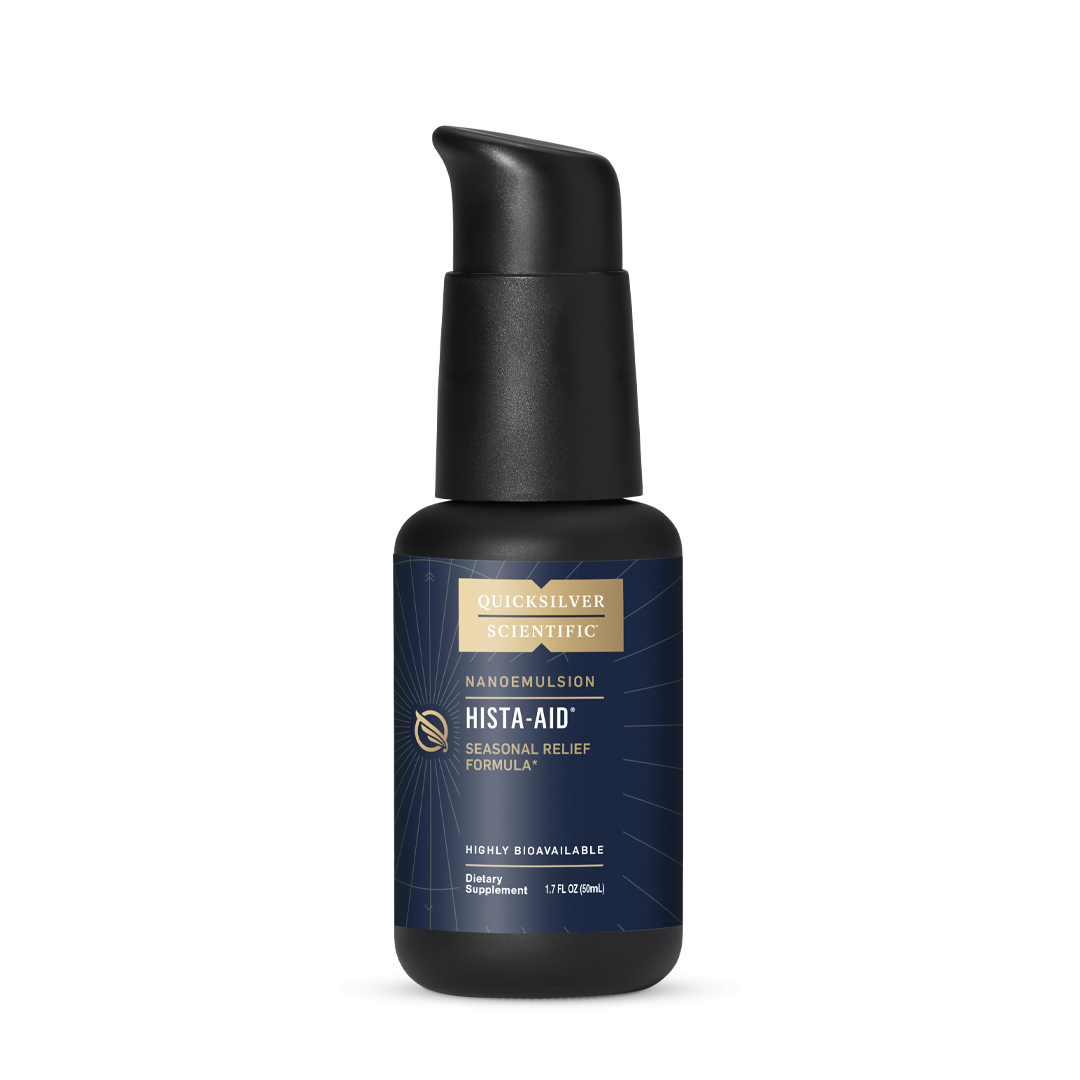 Quicksilver Scientific Nanoemulsion Hista Aid Seasonal Relief Formula High Bioavailable Dietary Supplement 1.7 FL OZ (50mL) bottle