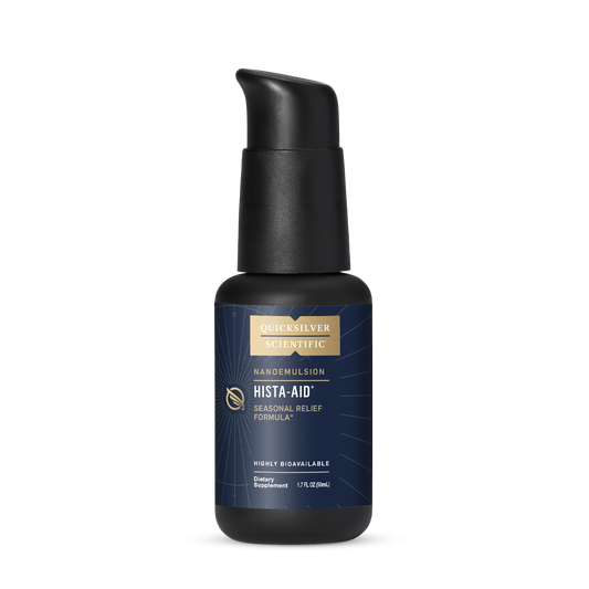 Quicksilver Scientific Nanoemulsion Hista Aid Seasonal Relief Formula High Bioavailable Dietary Supplement 1.7 FL OZ (50mL) bottle