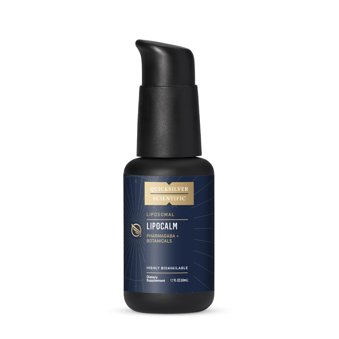 Quicksilver Scientific Liposomal Lipocalm Pharmagaba + Botanicals Highly Bioavailable Dietary Supplement 1.7 FL OZ (50mL)