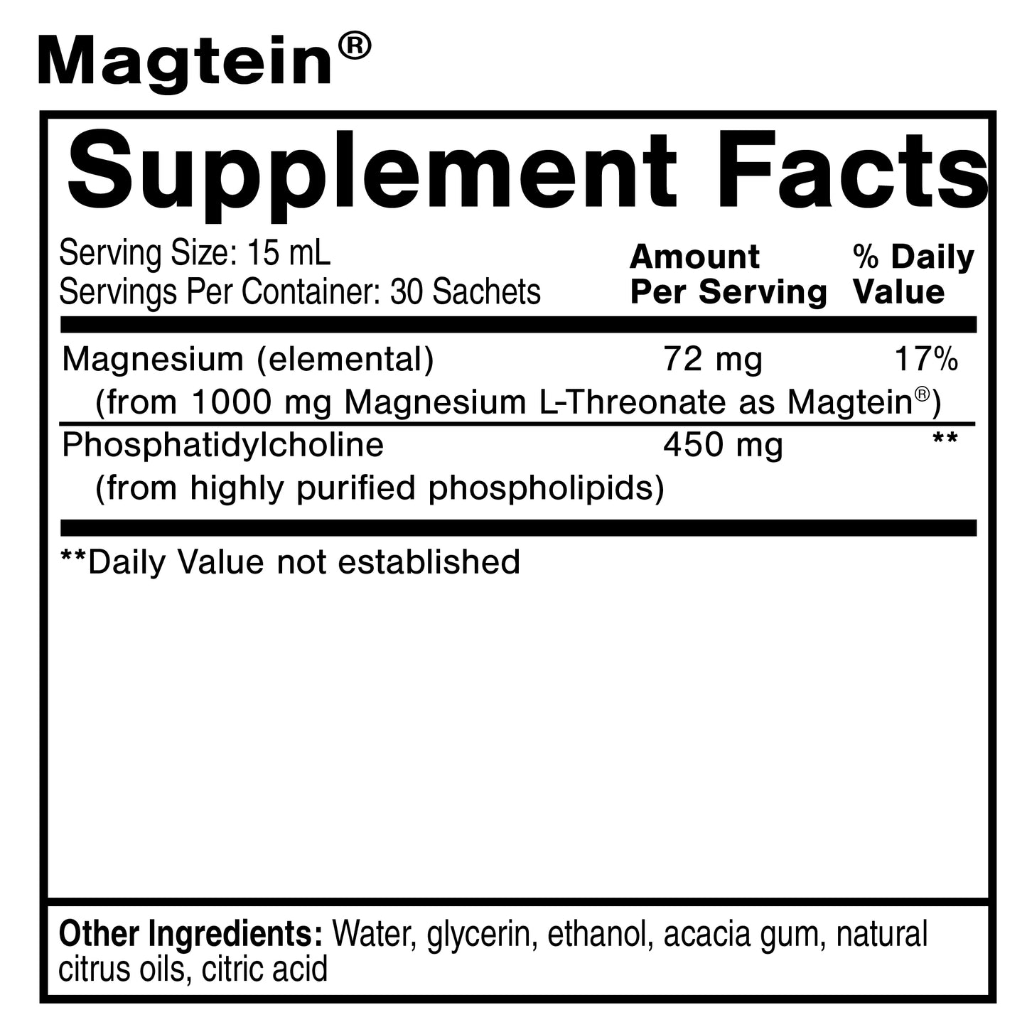 Liposomal Magtein® Sachets (Pack of 30)