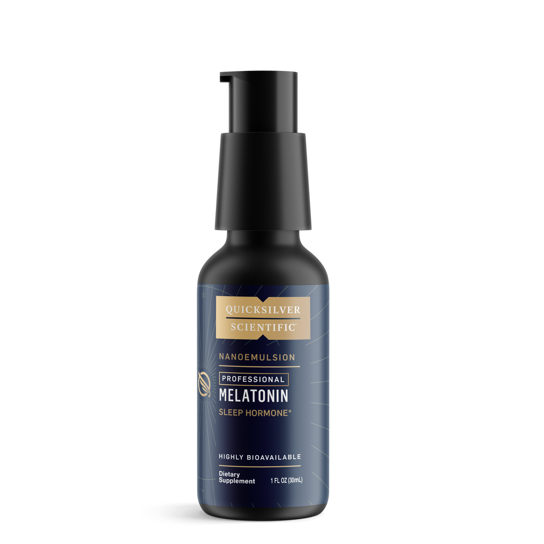 Quicksilver Scientific Nanoemulsion Professional Melatonin Sleep Hormone Highly Bioavailable Dietary Supplement 1 FL OZ (30mL)