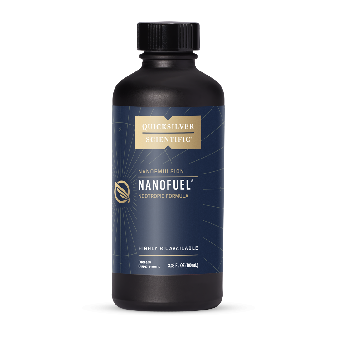 Quicksilver Scientific Nanoemulsion NanoFuel Nootropic Formula Highly Bioavailable Dietary Supplement 3.38 FL OZ (100mL)