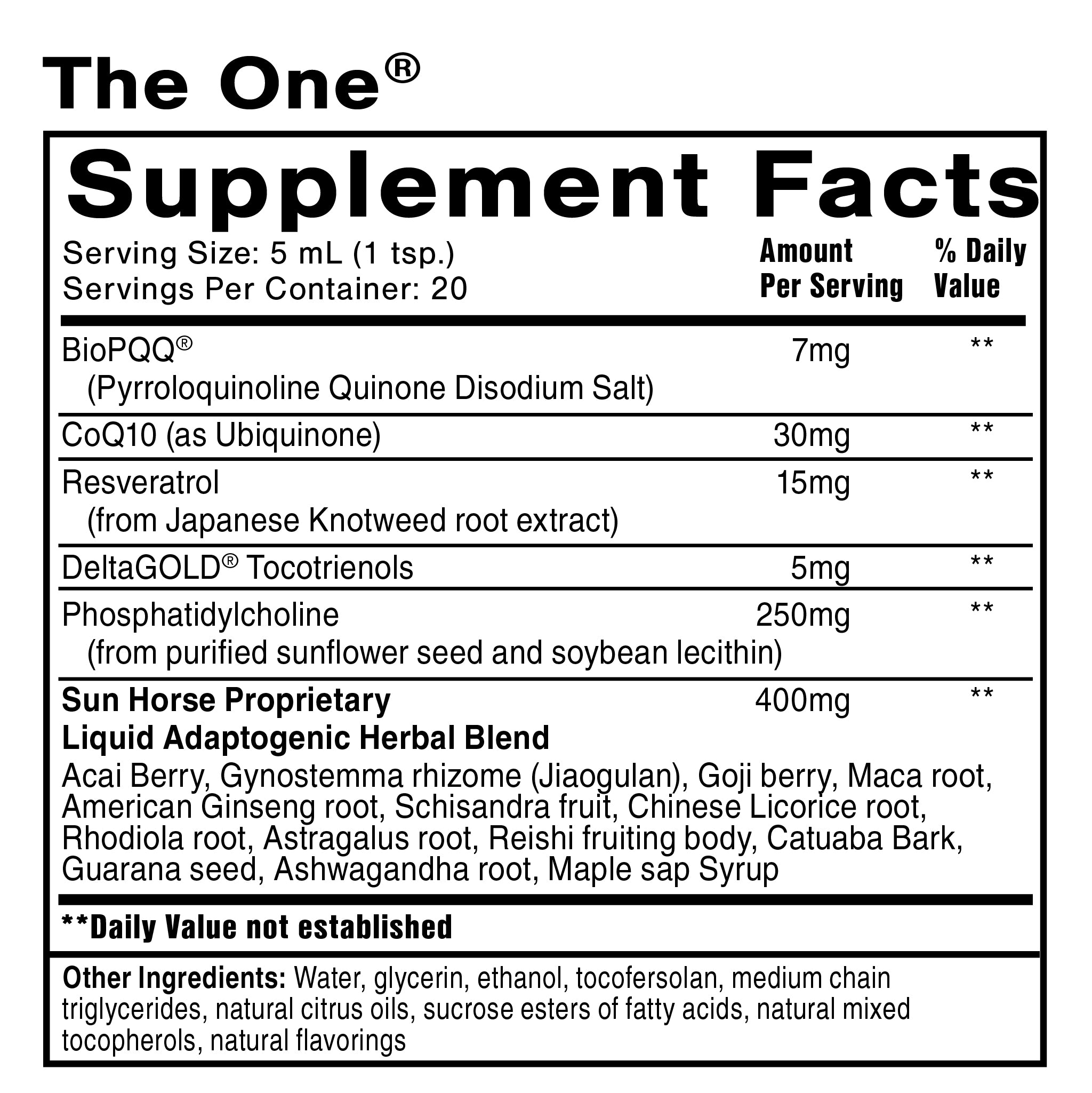 The One - Mitochondrial and Energy Support Supplement