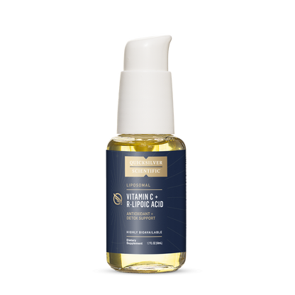 Quicksilver Scientific Liposomal Vitamin C + R-Lipoic Acid Antioxidant Detox Support Highly Bioavailable Dietary Supplement 1.7 FL OZ (50mL)