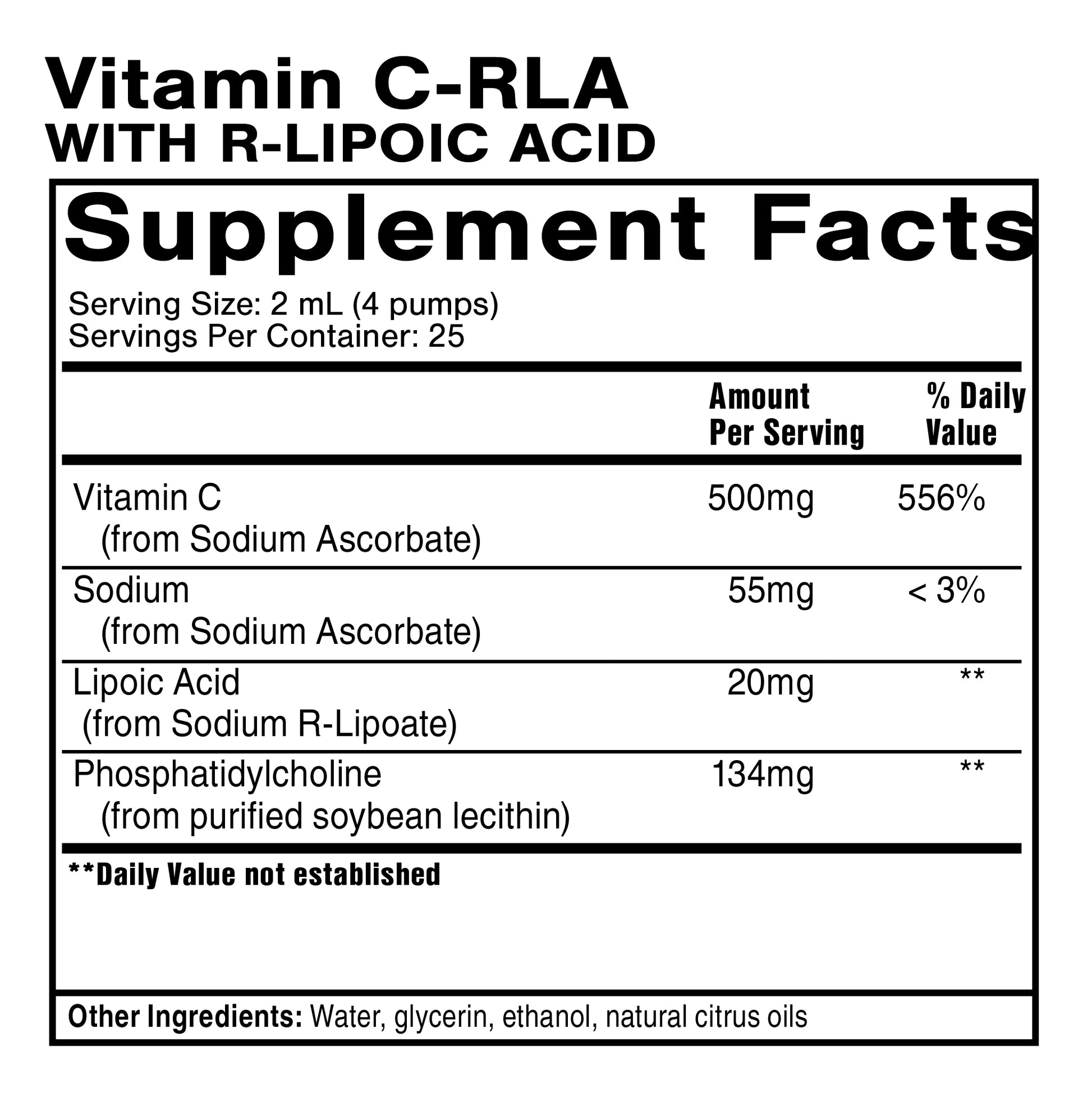 Vitamin C with RLA - Liposomal Vitamin C with R-Lipoic Acid Vitamin C with RLA - Liposomal Vitamin C with R-Lipoic Acid