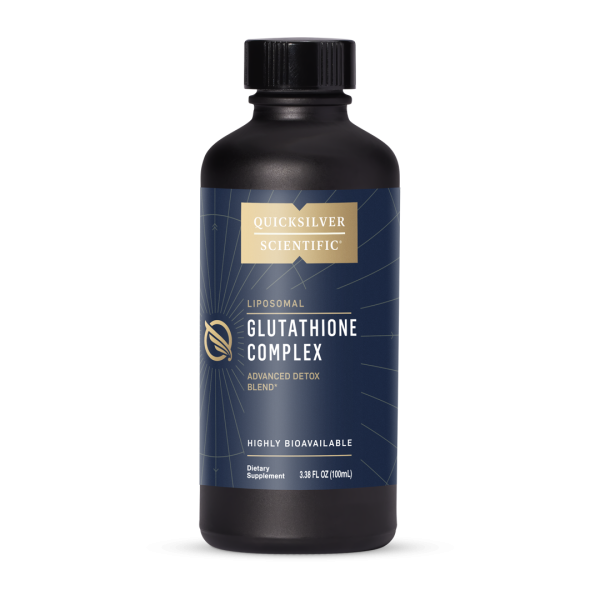 Quicksilver Scientific Liposomal Glutathoine Complex Advanced Detox Blend Highly Bioavailable Dietary Supplement 3.38 FL OZ (100mL)