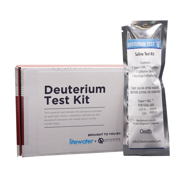 Deuterium Test kit box and Saliva kit