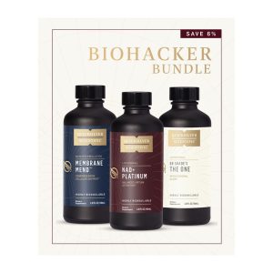 Biohacker Bundle Membrane Mend N A D plus Platinum and Dr Shade's The One