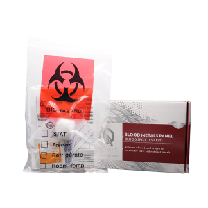 Blood Spot Test Kit and content