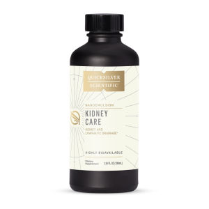 Quicksilver Scientific Nanoemulsion Kidney Care Kidney and Lymphatic Drainage Highly Bioavailable Dietary Supplement 3.38 FL OZ (100mL)