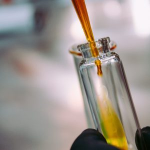 formula development lab dropped dropping liquid into tube