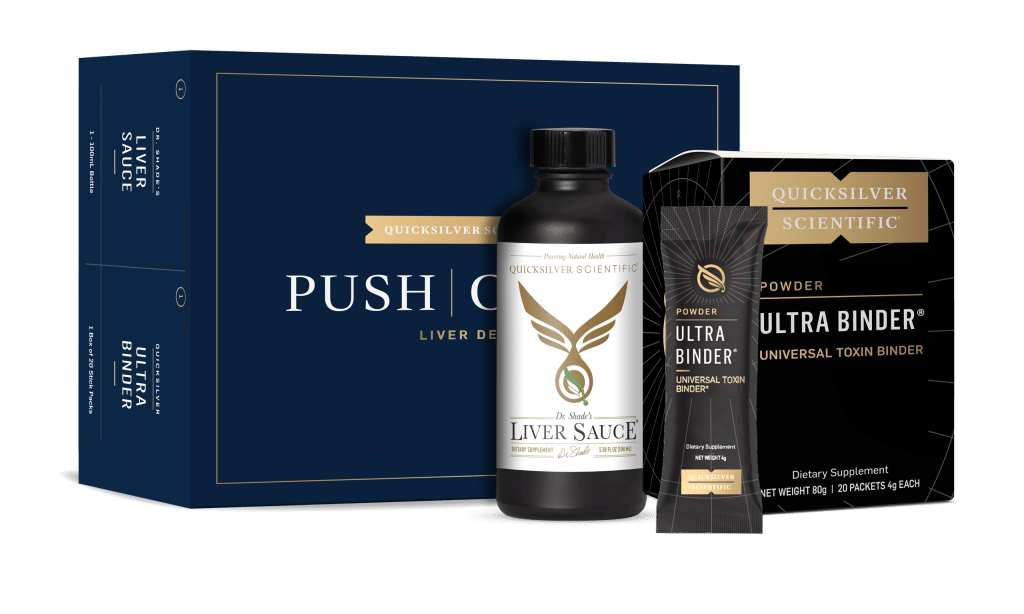 Push catch protocol includes the Liver sauce bottle, the ultra binder sachet box, and the push catch box